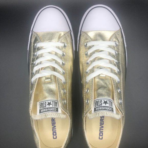 Men's Converse Chuck Taylor All Star Low Top Gold - Picture 4 of 6